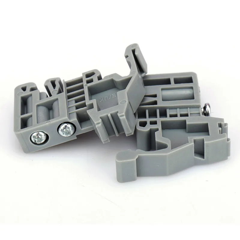 

50pcs E/UK Din Rail Universal Terminal Blocks Ending/end E-UK Plastic Wiring Terminals End Stop for UK and SAK