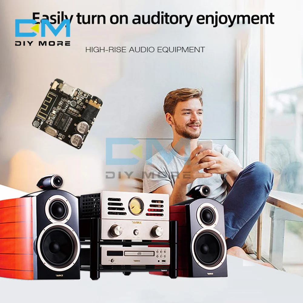 XY-ABT Bluetooth 5.0 moduł odbiornika Audio MP3 Bluetooth płyta dekodera kontrola aplikacji DIY płyta wzmacniacza zasilania moduł