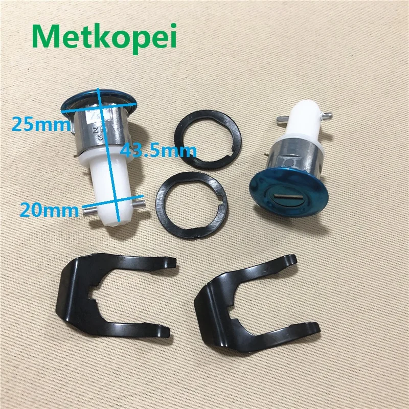 motorcycle WY125 MCR125 HJ150 QJ150 side cover lock tank camp switch for Honda Wuyang 125cc WY 125 protect spare parts (1 pair))