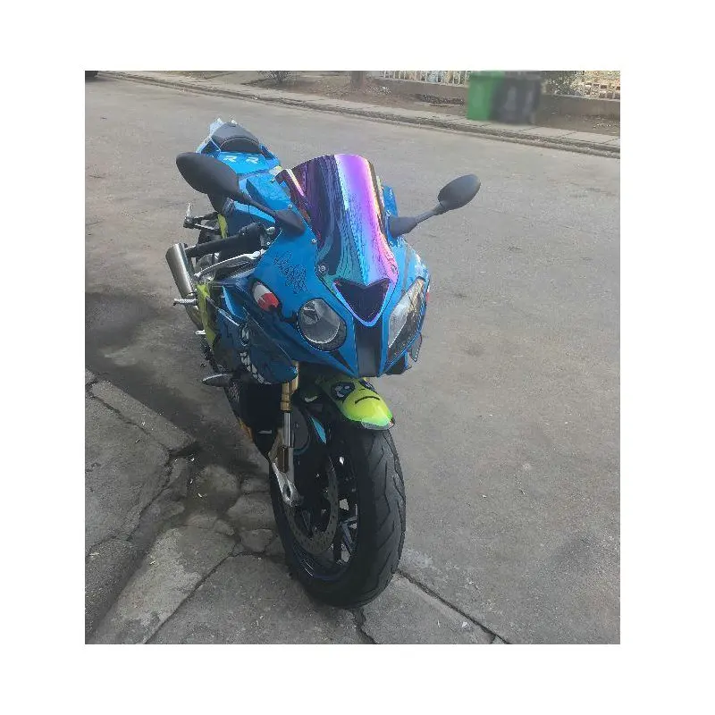 Windscreen For BMW S1000RR HP4 HP-4 S 1000 RR 2009 2010 2011 2012 2013 2014 Wind Screen Deflectors Windshield Blue Smoke Iridium
