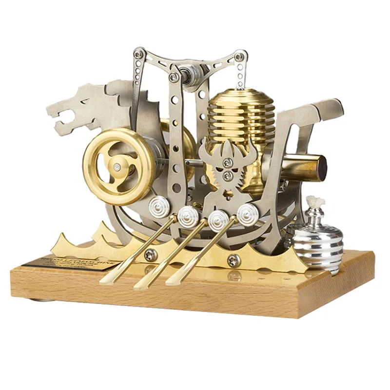 

Stirling Mini Engine Model Movable Engine DIY Assembly Steam All Metal Toy