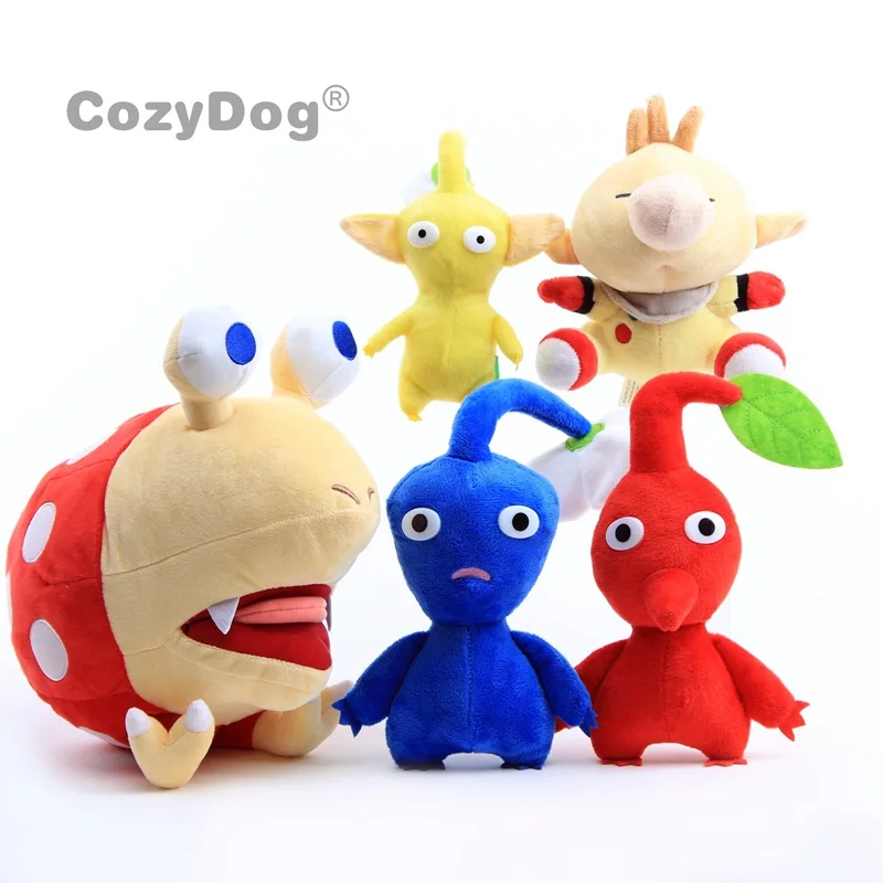 

Cartoon Pikmin Captain Olimar Bulborb Chappy Cute Stuffed Dolls 14-25cm Kids Gift 3 Styles