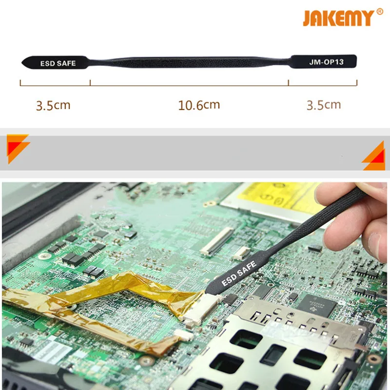 JAKEMY JM-OP13 Kim Loại Spudger Bật Nắp Cụ Mở Đồ Hộp Dụng Cụ Mở Sửa Chữa Điện Thoại Di Động Cho Máy Tính Miếng Lót PhoneRepair Dụng Cụ