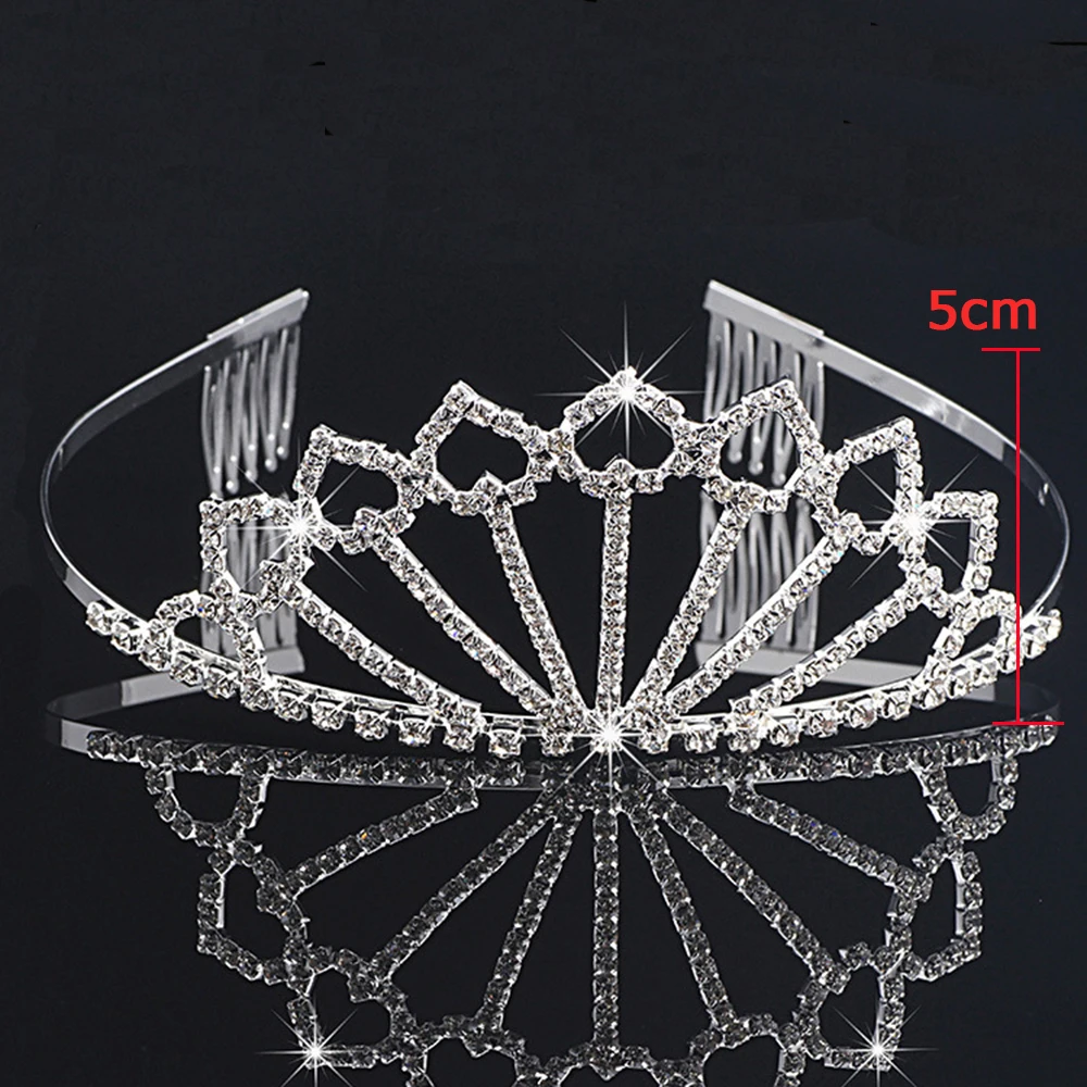 Princess Bridal Crystal Tiaras & Crowns Headband Combs Women Girls Pageant Prom Wedding Party Accessiories Fashion Hair Jewelry