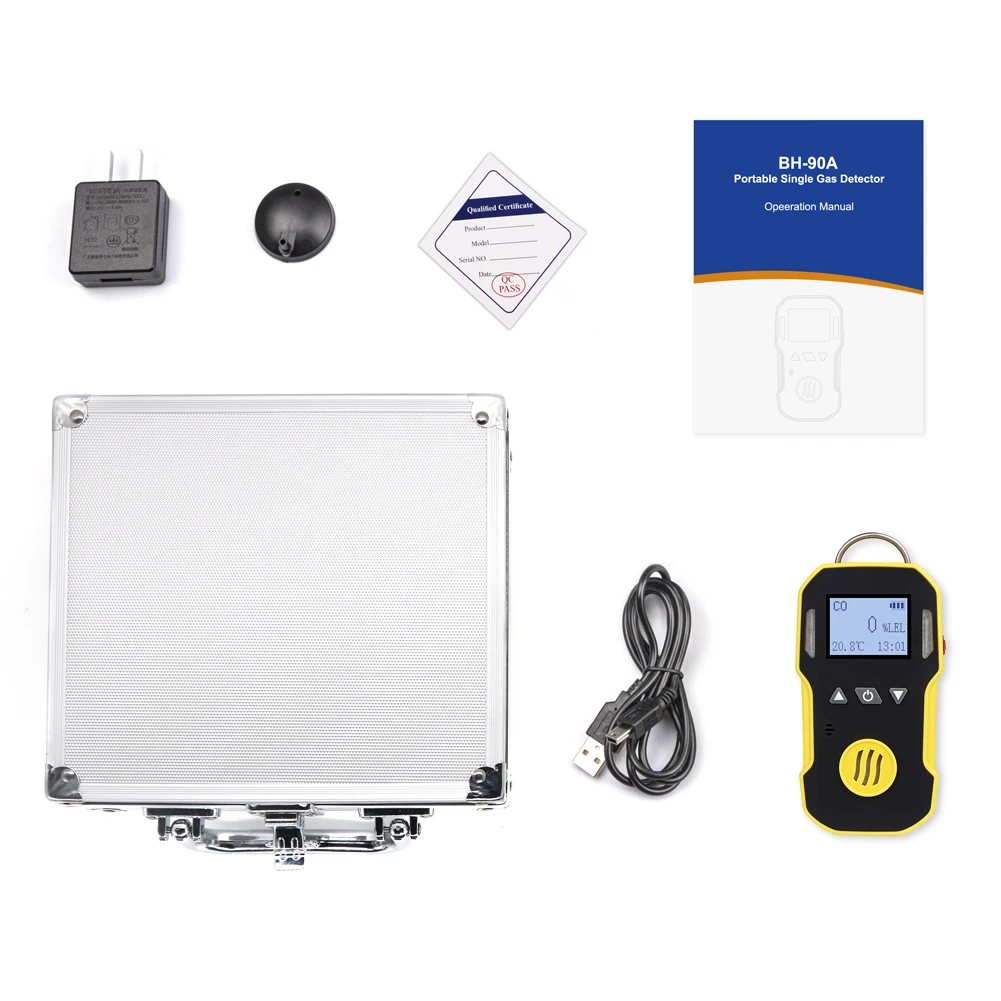 Portable Industry CO Gas Detector Carbon monoxide CO meter Water, Dust & Explosion Proof  USB chargea 0-1000ppm CO meter