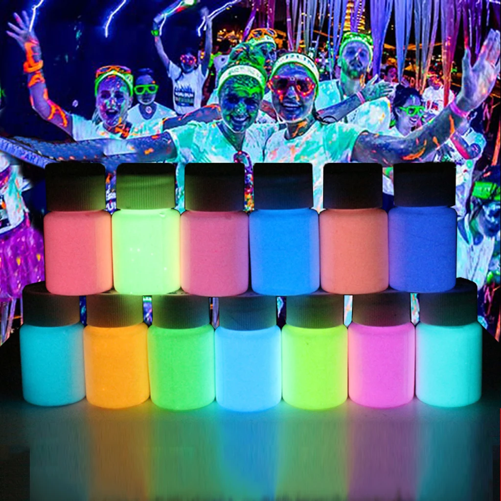 Glow in The Dark Liquid Luminous Pigment Non-Toxic for Paint Nails Resin Makeup N1K