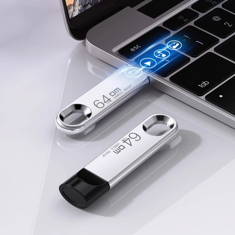 DM USB Flash Drive 128GB Metal Pendrive USB 3.0 Memory Stick 64GB pen Drive Real Capacity 32GB USB stick 512gb usb disk 256gb