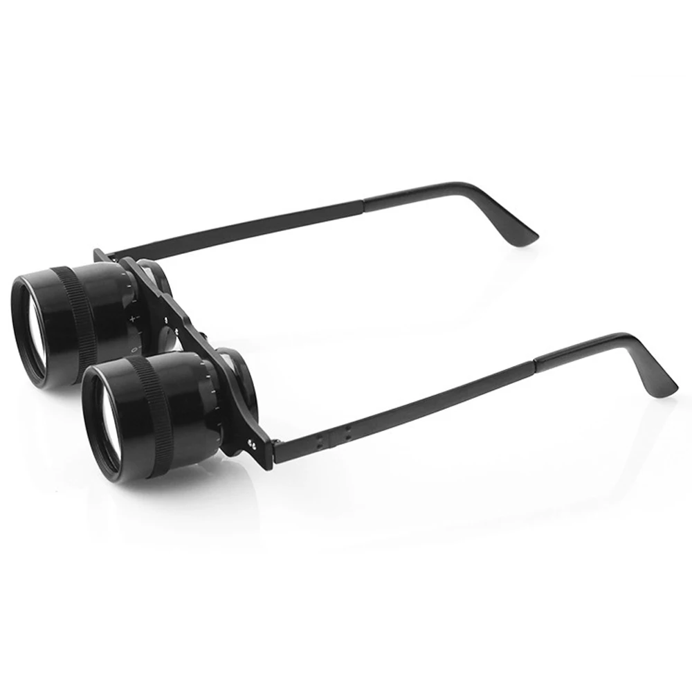 Glasses Type Portable Telescope X2.5 Times  Telescope Fishing Glasses Super Light Green Coating Low Light Night Vision