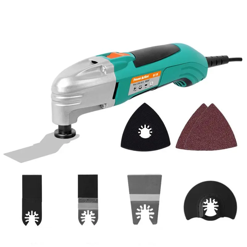 Oscillating Multi Tool Electric Trimmer Multi Angle Cutting Power Tool with Accessories Multi-function Electric Trimmer