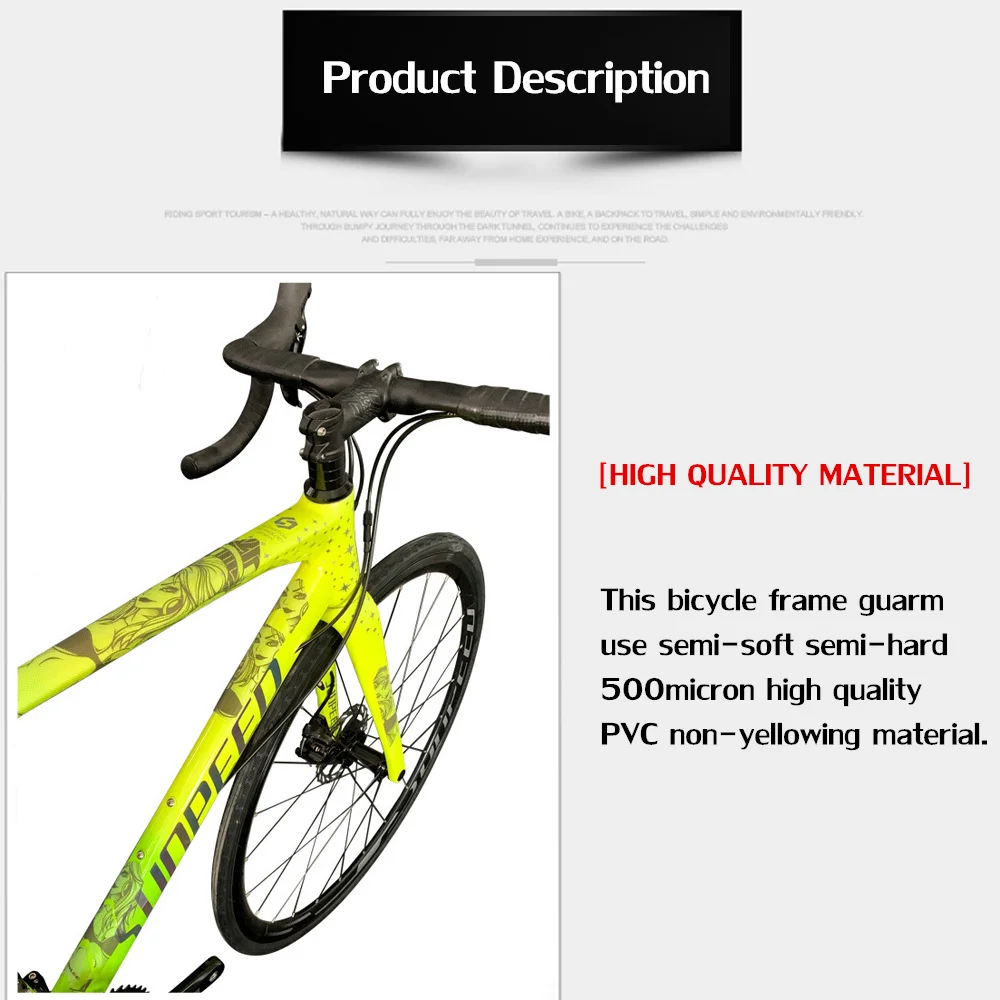 3D Bicycle Frame Scratch-Resistant Protector Stickers Removeable Sticker For MTB Road Bike Push Paster Guard Frame Cover