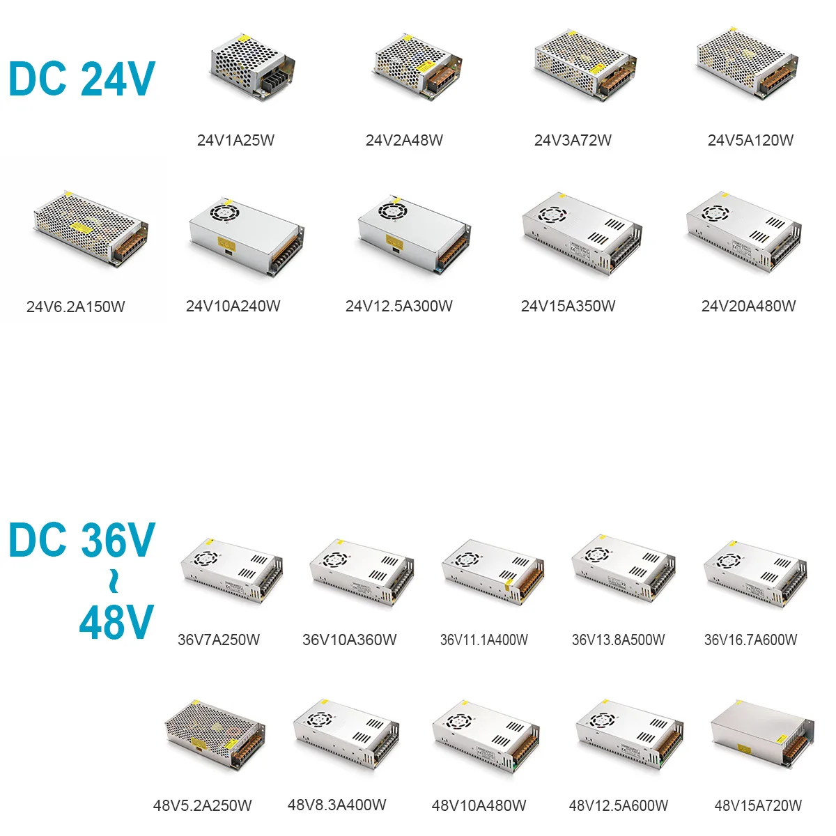 Switching Power Supply AC110V 220V IN DC 5V 12V 24V 48V Power Adapter 1A 3A 5A 10A 15A 20A 30A LED Lighting Transformer Driver