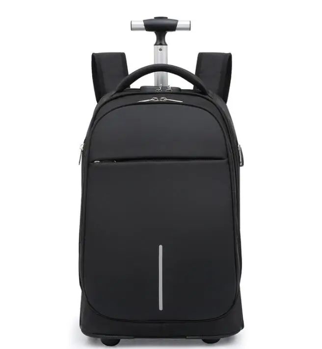 Rolling Luggage backpack 18 Inch School Trolley Bag wheeled backpack Bags with wheels  Travel Trolley Bag for school teenagers