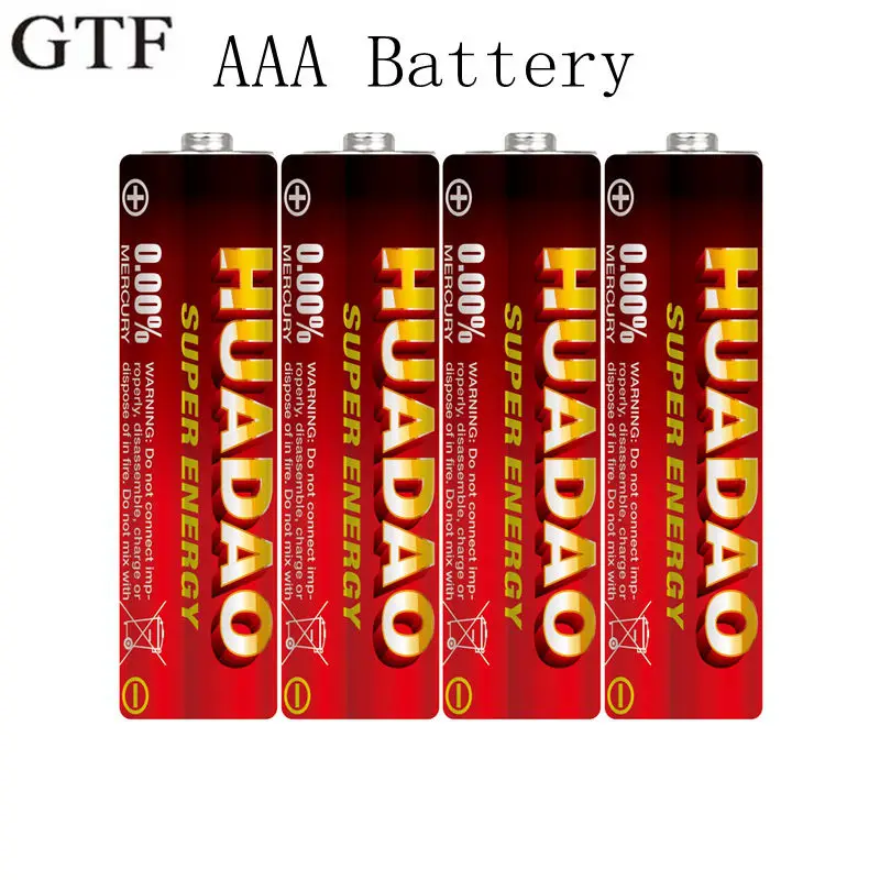 GTF 1PC AAA 1.5V dry battery aaa environmental protection battery zinc manganese carbon battery for toy remote control