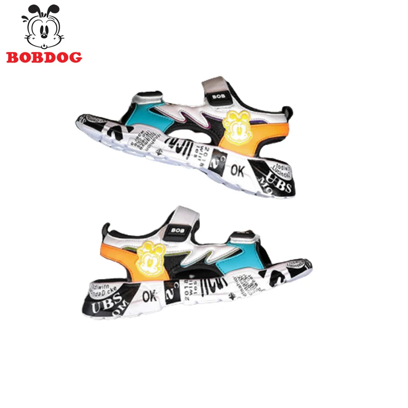 Bobdog boys cartoon sandals summer children\'s soft-soled non-slip fashion children\'s casual shoes