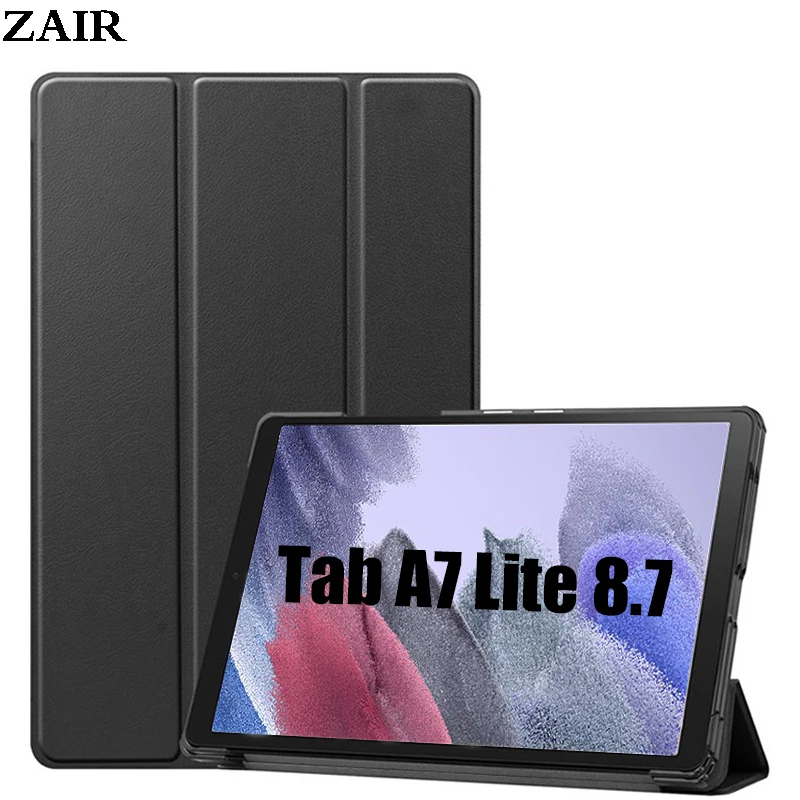 Capa para samsung galaxy tab a7 lite 8.7 SM-T220 SM-T225 tablet caso tri-fold duro pc capa traseira tab a7 lite 2021 caso funda