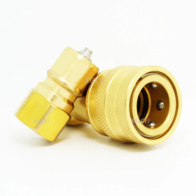 Hydraulic Quick Coupling Medium Pressure 1/2 BSP Brass Pneumatic Water Pipe Coupling Refrigeration Equipment Quick Coupling