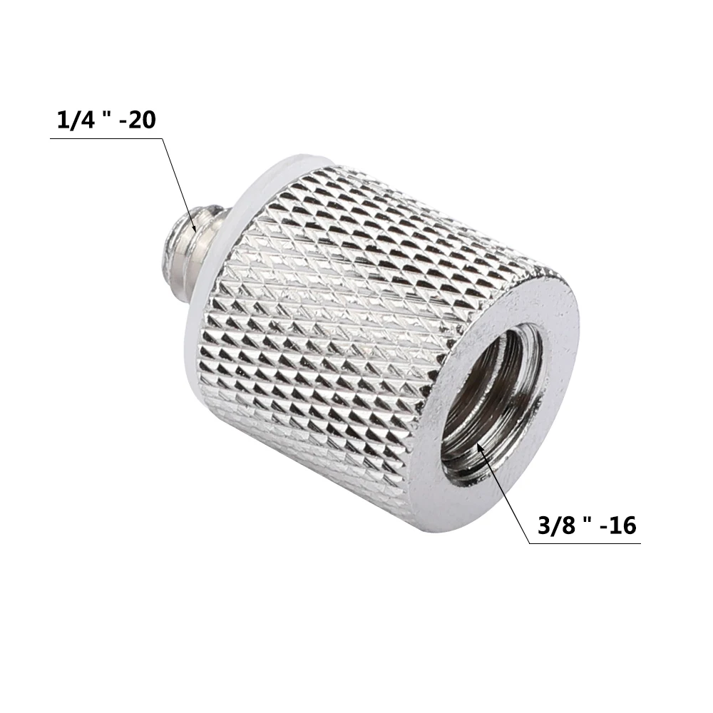 CAMVATE 2 قطعة ترايبود الموضوع المخفض برغي محول مع 3/8 "-16 أنثى إلى 1/4"-20 ذكر ل DSLR كاميرا ترايبود قوس دعم