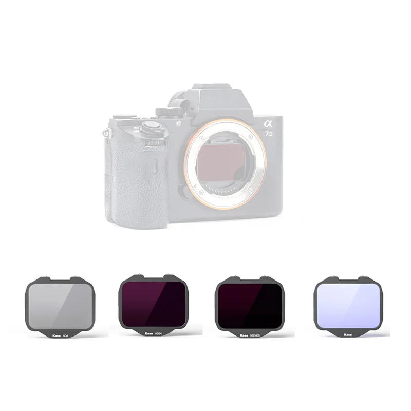 Kase Clip-in Filter 4 in 1 Kit for Sony Alpha Camera ND / MCUV / Dream / Neutral Night ( Free Fombination )