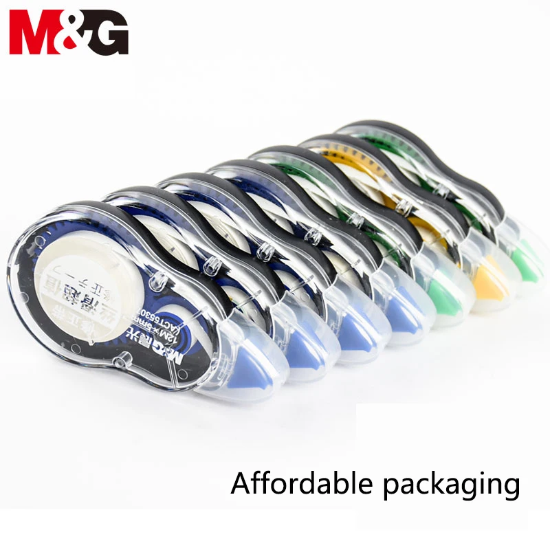 M&G 6/12/18/24/30 Lot Valuable Package 5mm Correction Tape Cute Design Mini Size for Portable School and Student Stationery