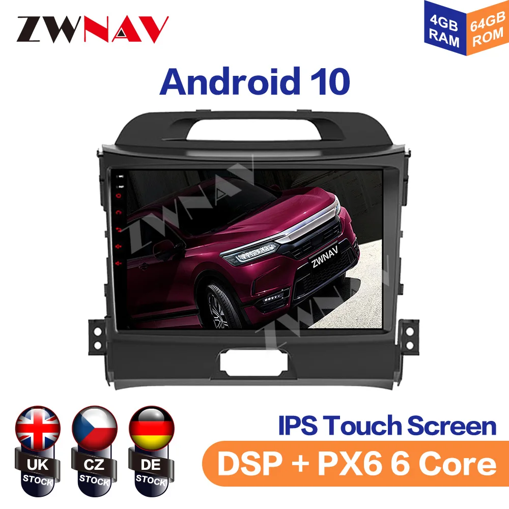 For KIA sportage 2010 - 2016 2Din Car Android 10.0 Radio multimedia player 2 Din autoradio video GPS Navi WiFi bluetooth