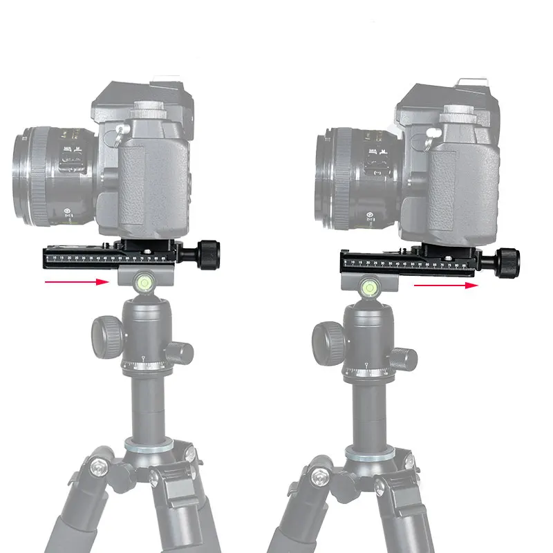 슬라이드 레일 CameraTripod 퀵 릴리스 클램프 마운트 어댑터 Dslr 지원 플레이트 사진 액세서리 Arca Swiss