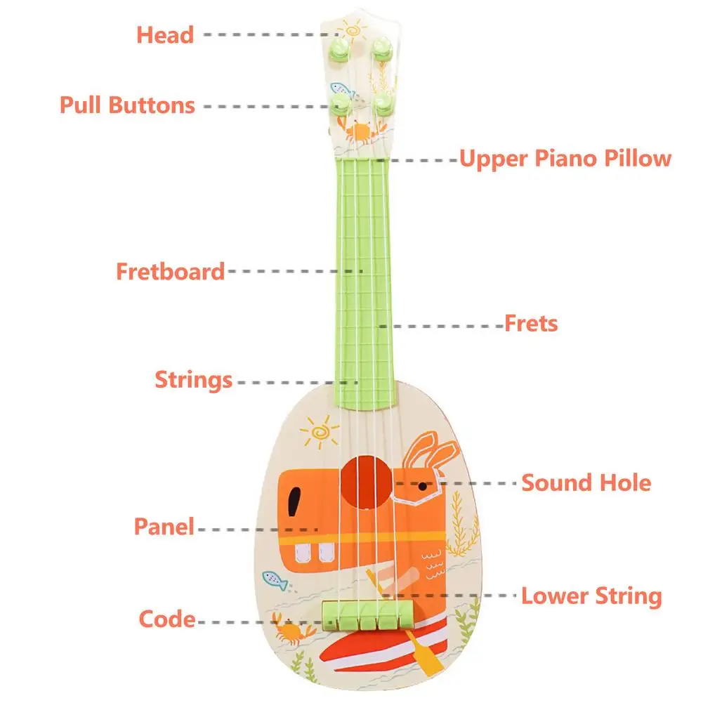 여아 뮤지컬 기타 우쿨렐레 악기, 소년 교육 놀이 장난감, 어린이 학교 놀이 게임, 초보자용