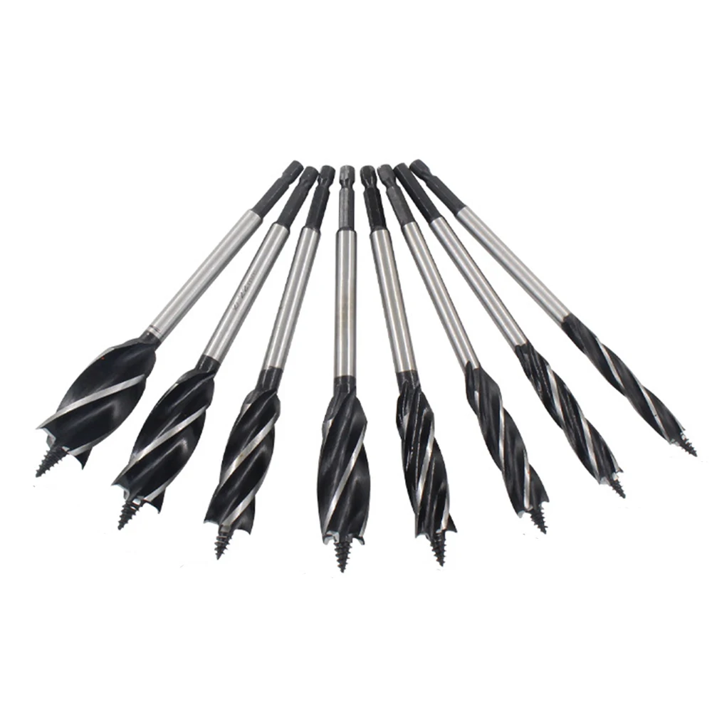 

1PCS 10-35MM High Speed Steel Twist Drill Bit Long Four-slot Four-blade Woodworking Tools Drill Bit Hole Opener Saw Length 165mm