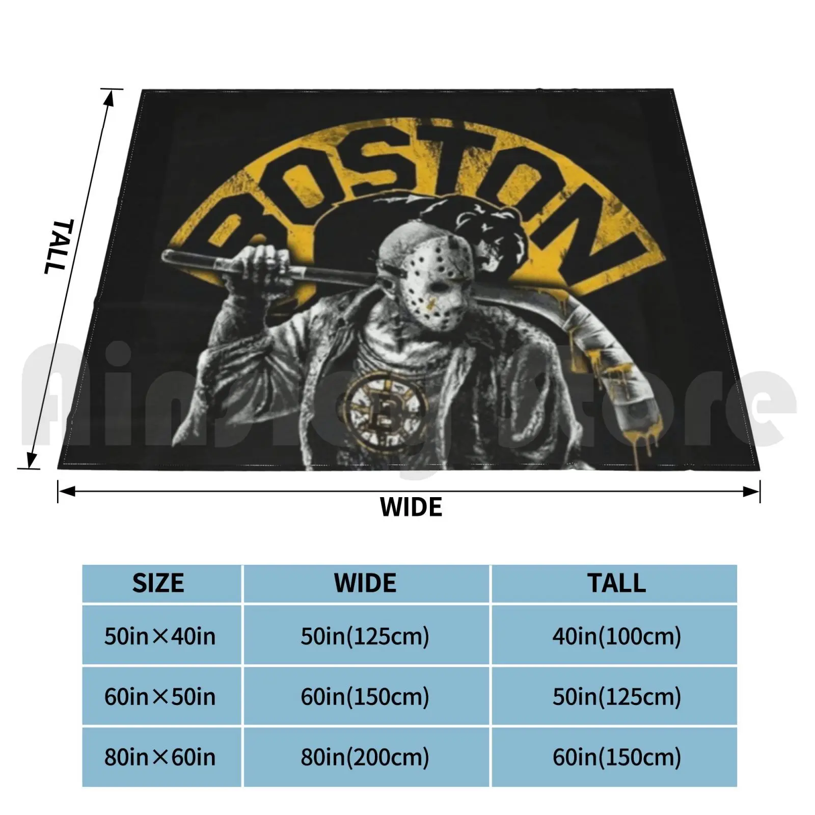 Bruins-Boston Blanket Fashion Custom Hockey