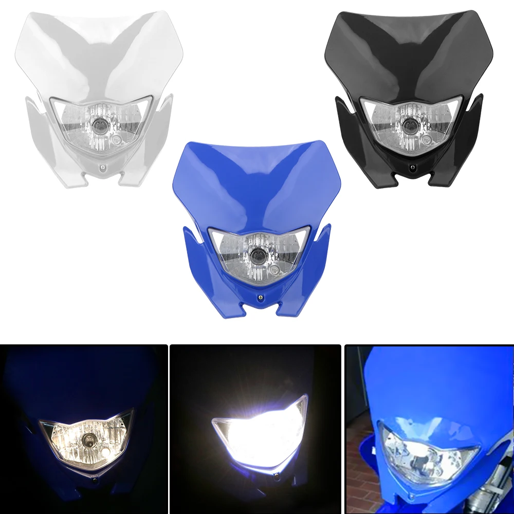 

Motocross Supermotor Headlamp For 2017 18 Headligt EXC XCF SX F SMR Enduro Dirt Bike Light Bulb Type H4 Motorcycle Headlight