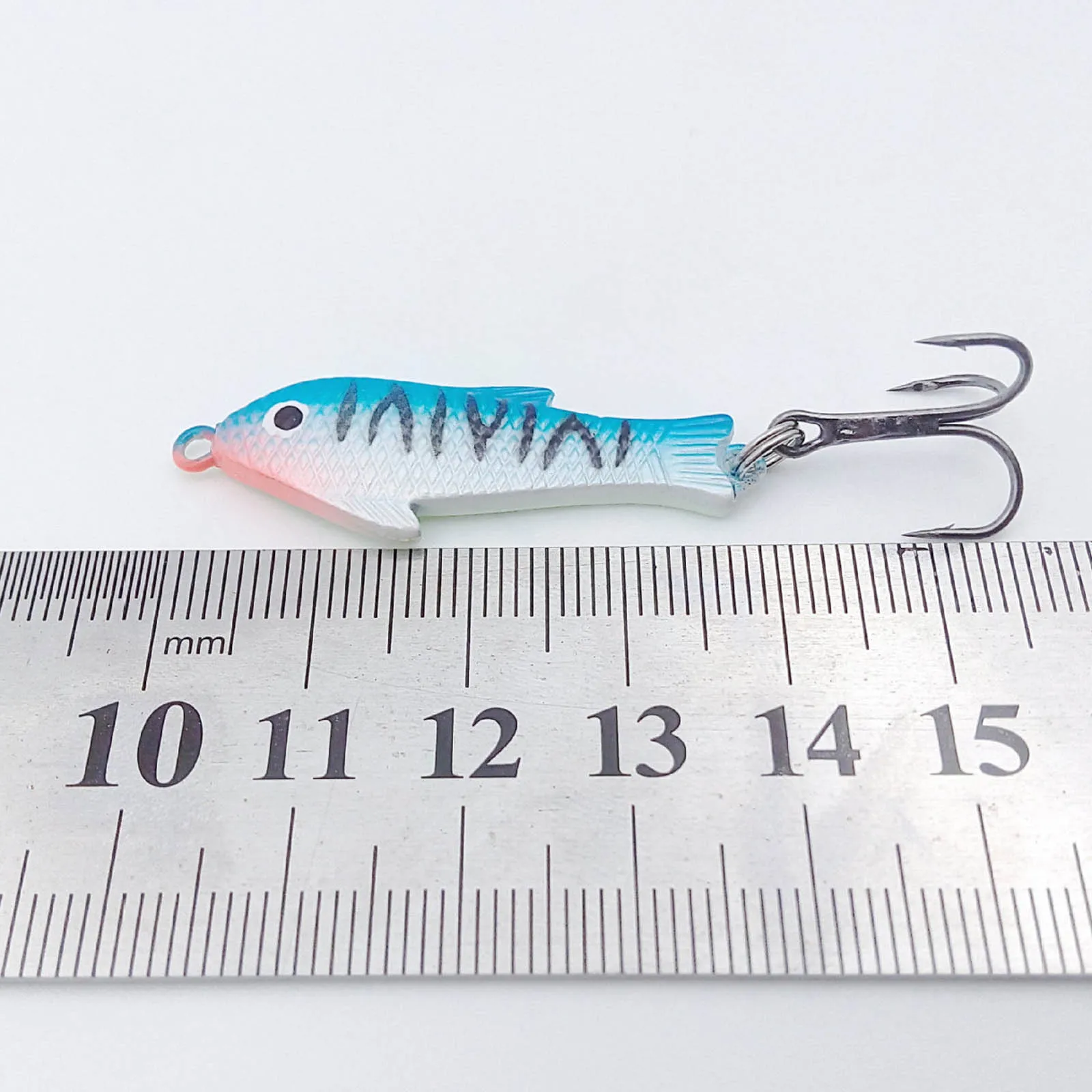 TIANNSII 4PCS/lot Ice Fishing Lure Mini Bionic Winter Lure Lead Fishing Hook Bait 35mm/7g Winter Fishing Lure Fishing Tackle