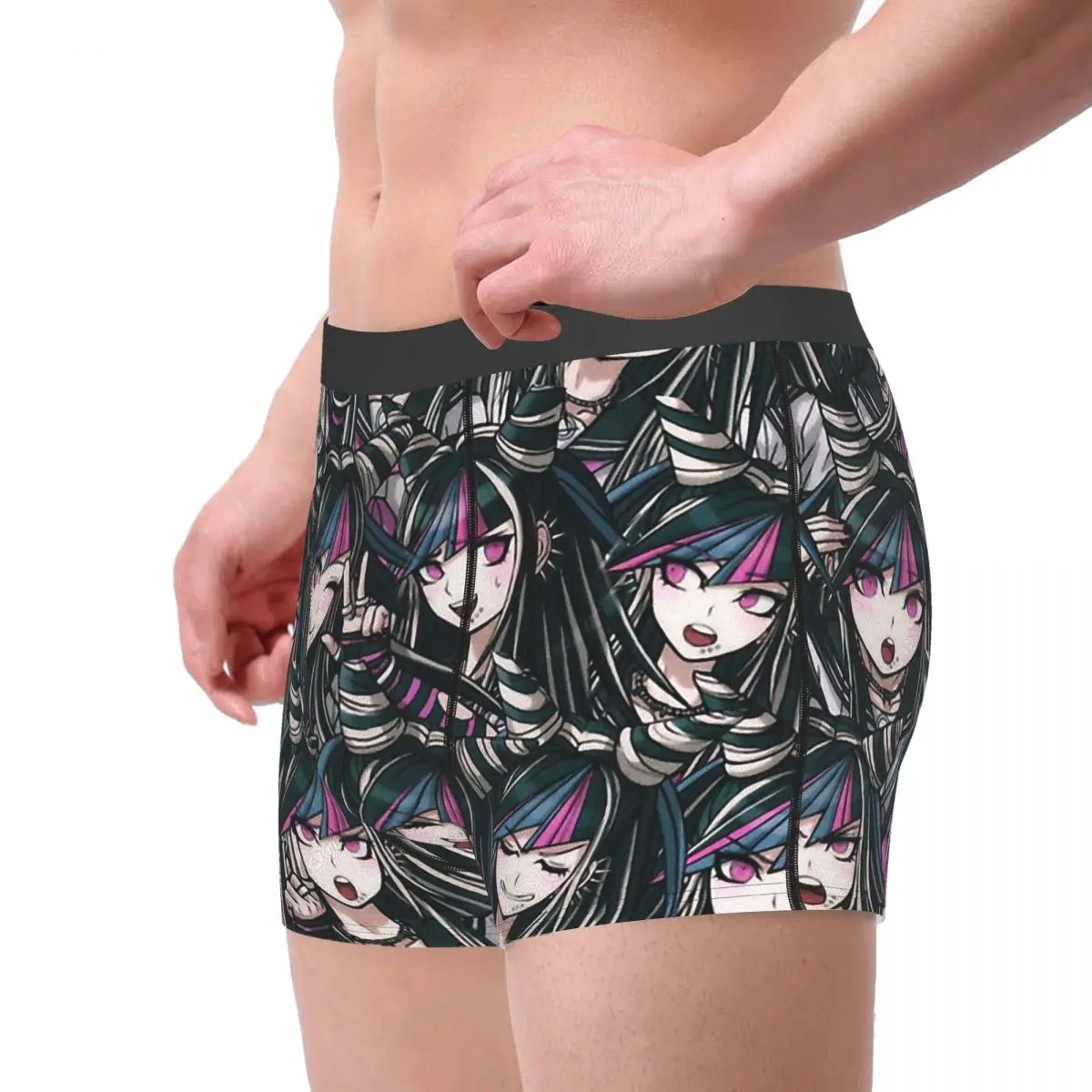 Danganronpa Makoto Naegi Monokuma Komaru Kaede Game Ibuki Mioda Underpants Homme Panties Man Underwear Print Shorts Boxer Briefs