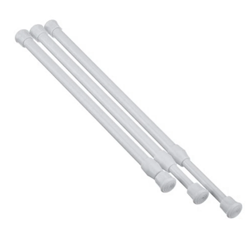 Curtain Rail Pole Rod Telescopic Tension High Carbon Steel Extendable For Bathroom UD88