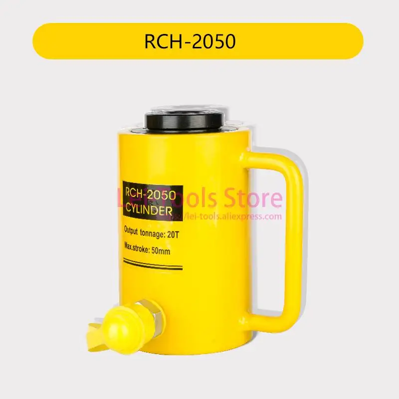 

Hollow Hydraulic Cylinder RCH-2050 Hydraulic Jack with Tonnage of 20T, Work Travel of 50mm