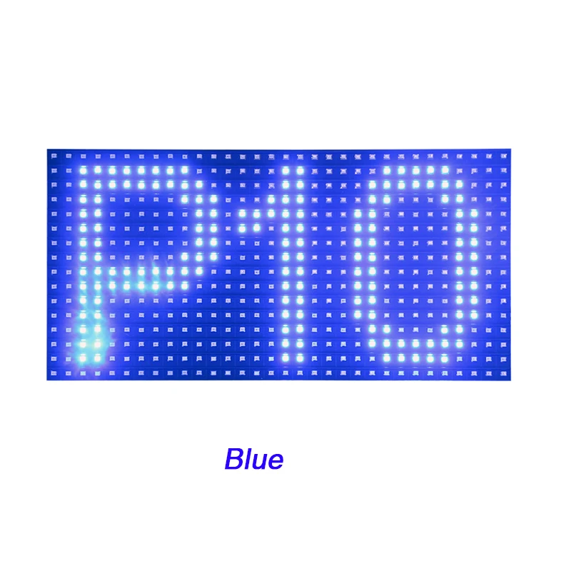 P10 Semi-outdoor Red / Green / Yellow / White / Blue Color LED Display SMD Panel Module 32x16 Pixels LED Display