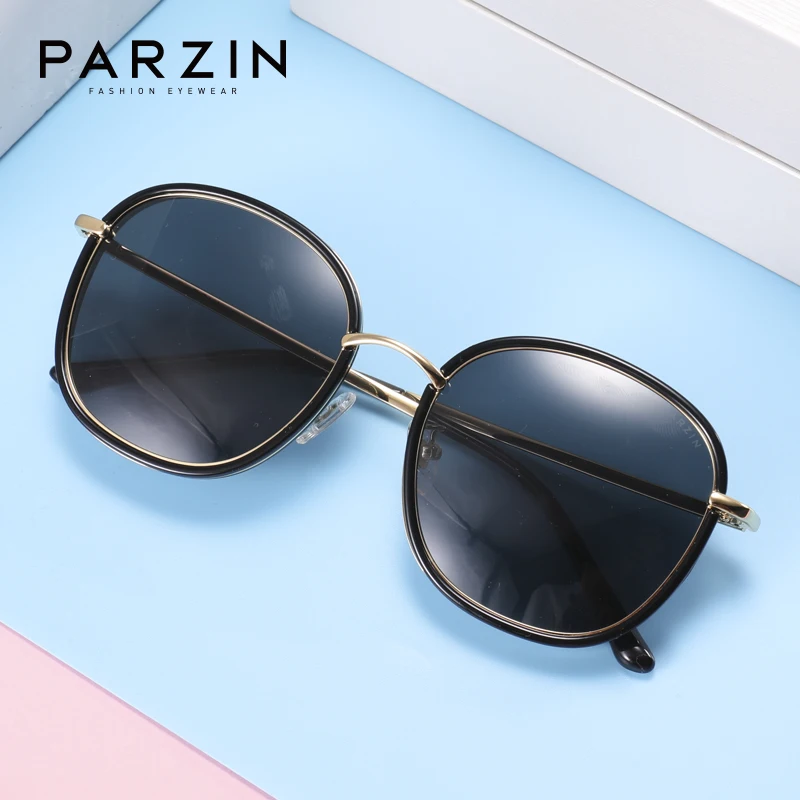 

PARZIN Polarized Sunglasses Women Party Vintage Oversized Outdoor Glasses Luxury Brand Lunette De Soleil Femme 9905