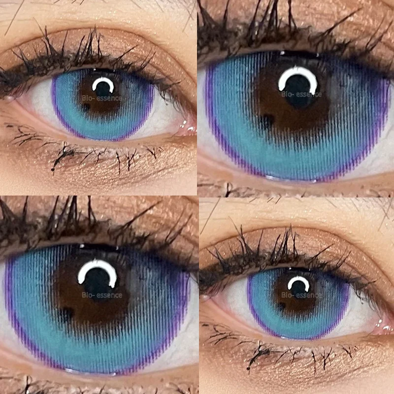 Bio-essence 1Pair Colored Contact Lenses Color Lens Eyes Lentillas Verdes Naturales Lenses With Diopters Fashion Lenses