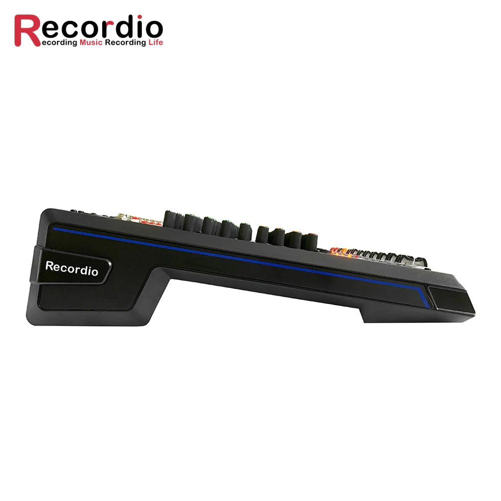 GAX-MD8 Pro 8 Channel DJ Controlle with 256 DSP Reverb effect BT 5.0 USB Mixer USB for Karaoke PC Recording Condenser Mic