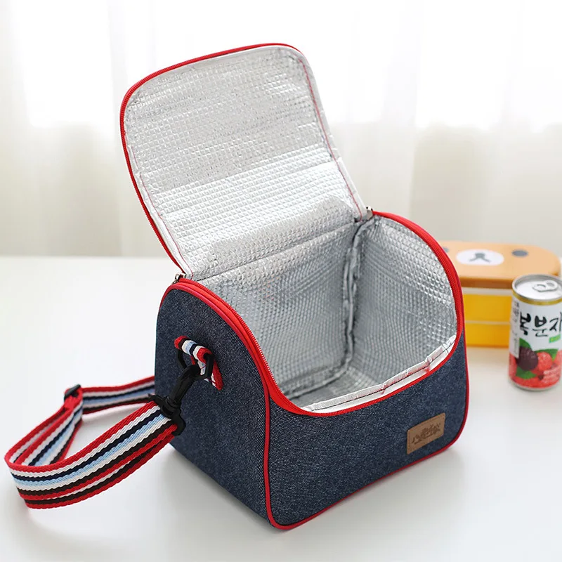 

New Lunch Bag Oxford Thermal Insulated Picnic Cooler Box For School Work Girls Boys Women Men Reusable Food Storage Bags Handbag