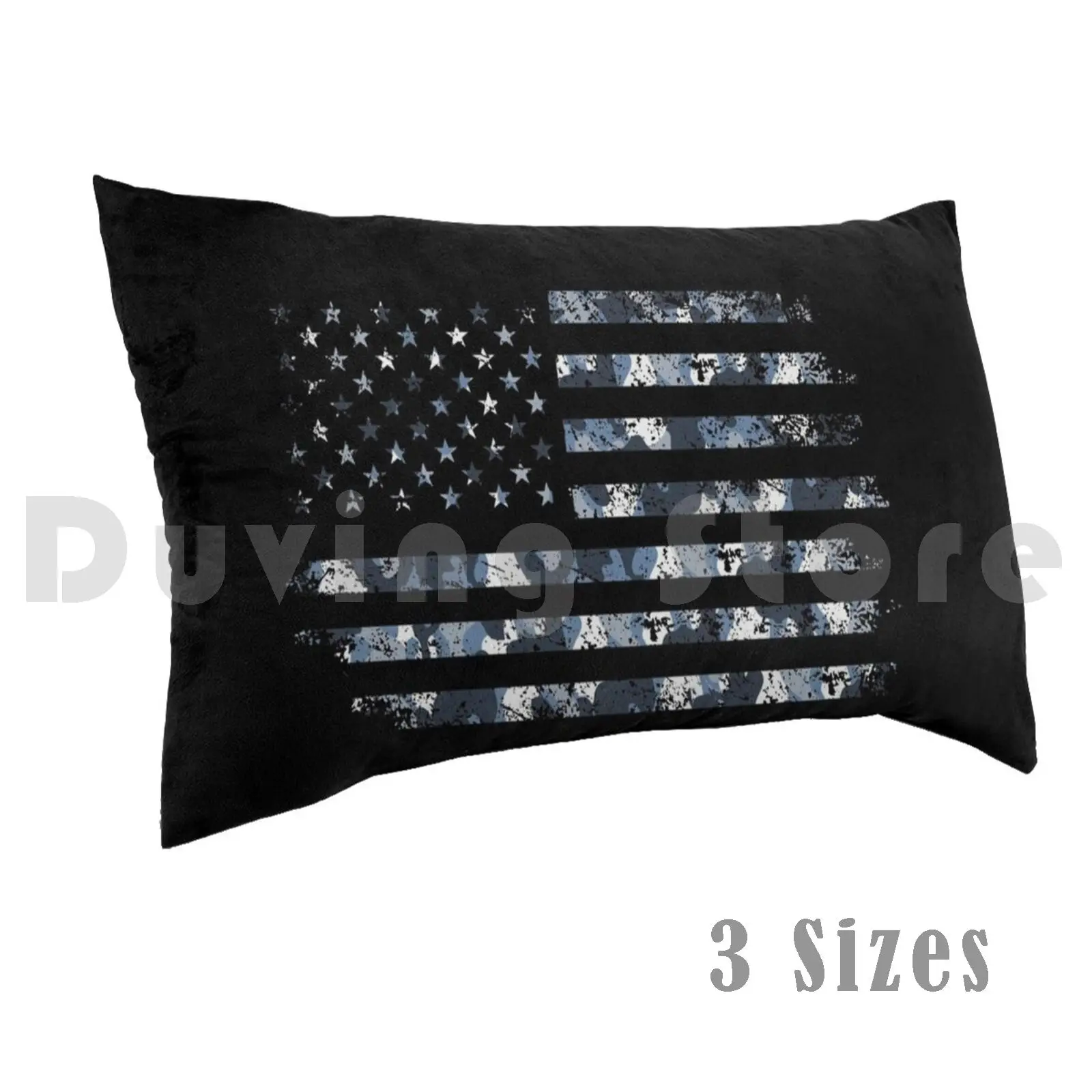 Camo Usa Flag American Flag On The Chest Army Style July 4 Pillow Case Printed 50x75 July 4th July 4 United