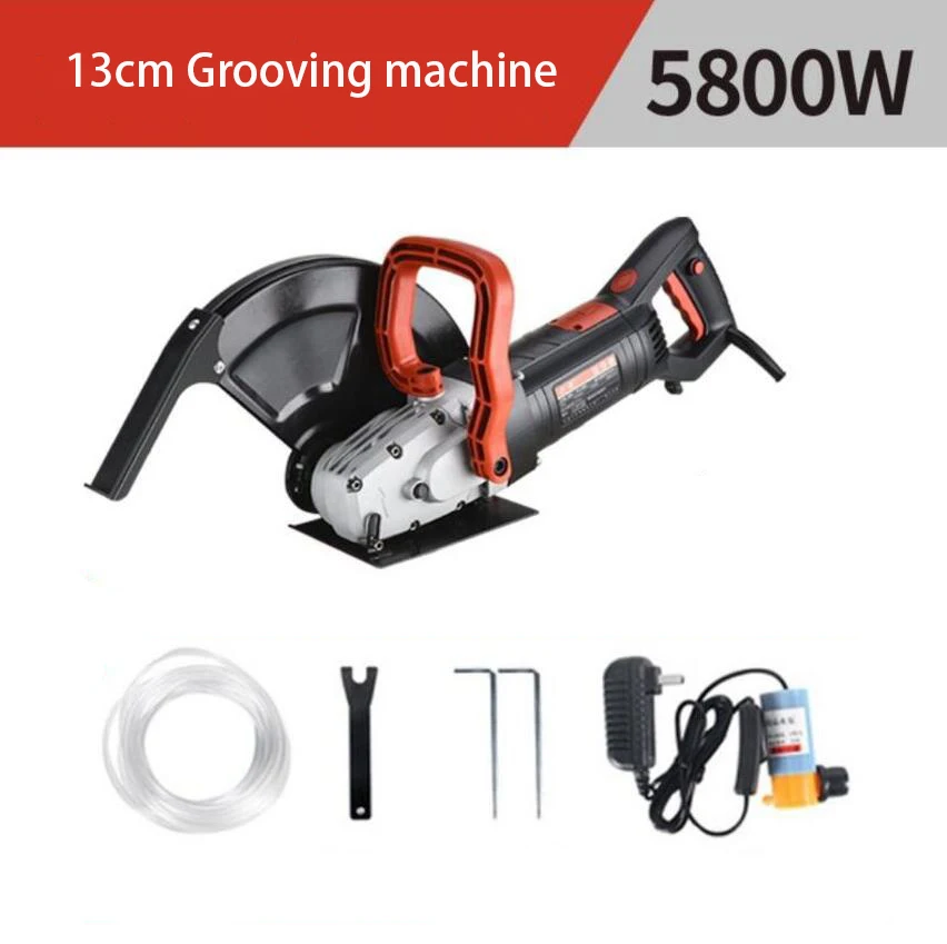 13cm Grooving (or slotting) machine Large multifunctional angle grinder Concrete wall dust-free stone cutting machine