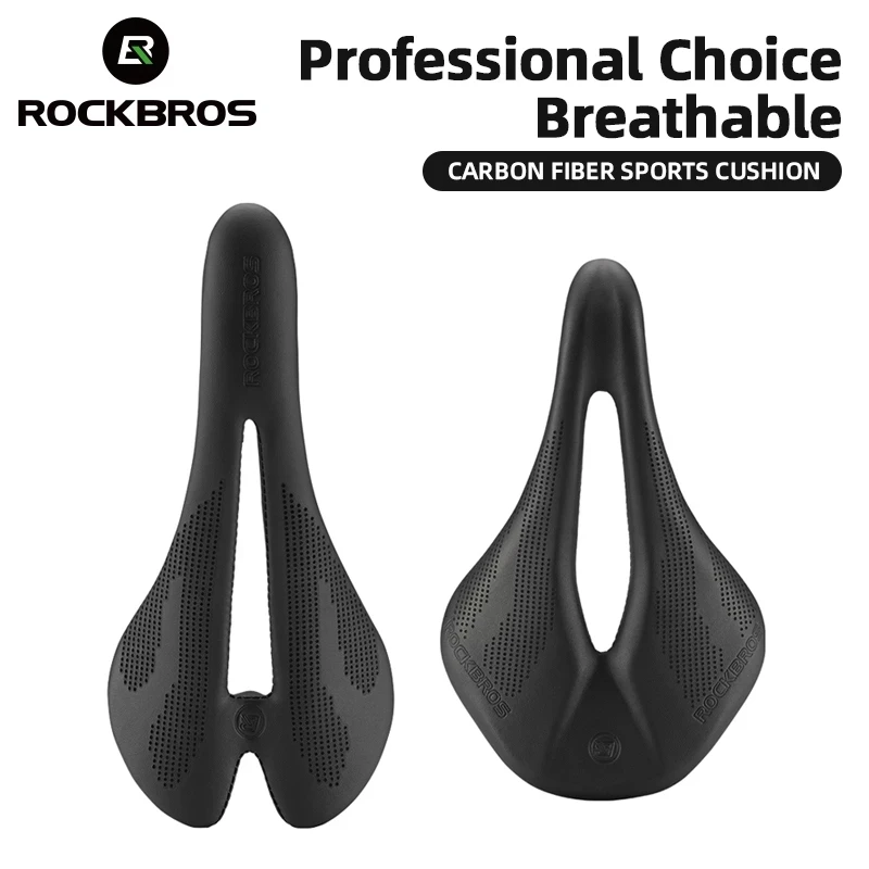 

ROCKBROS Bicycle Seat Saddle Ultralight Breathable Racing Saddle Seat Carbon Fiber Road Mtb Superlight Cushions Bike Accessories