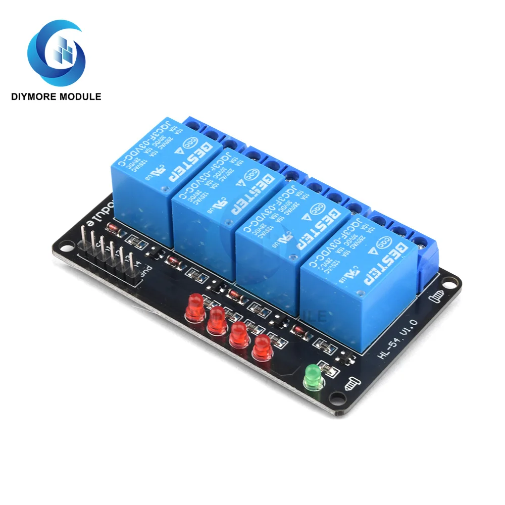 3V 3.3V 1/2/4 Channel Relay Module Low Level Trigger with Lamp Relay Output 1/2/4 way Relay Module for Arduino