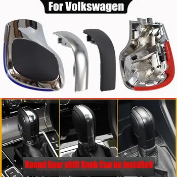 Červená/modrá barva auto semišová kožená řadicí páka pro VW Golf 6 Golf 7 R GTI Passat B7 B8 CC R20 Jetta MK6 GLI DSG emblém 10 nejlepší prodej řadicí páka mk6 gti dsg - №9