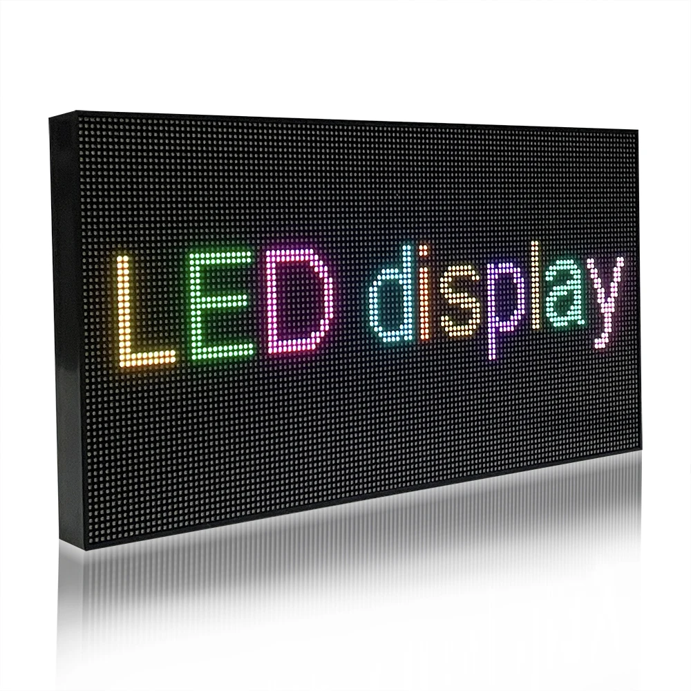 CVTAT B2 Small LED Sign Indoor Full-Color Programmable LED Screen RGB LED Billboard Advertising Board Scrolling Message Display