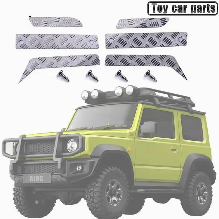 

For Xiaomi Smart Remote Control Car 1/16 Jimny Modification Front Bumper/rear Bumper Anti-skid Plate/metal Decorative Sheet