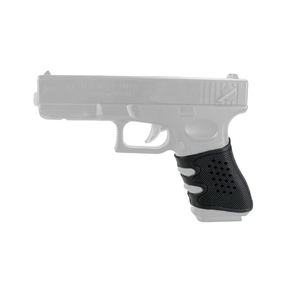 Guante de agarre de goma antideslizante táctico, funda de pistola para Glock 17, 19, 20, 21, 22, 23, 25, 31, 32, 34, 35, 37, 38, accesorios de caza