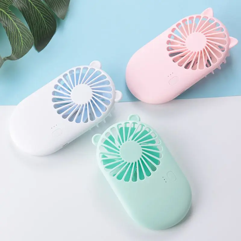 Rechargeable USB Mini Portable Pocket Fan Cool Air Hand Held Travel Cooling DC Mini Air Cooler Mini Fans USB Charging Outdoors