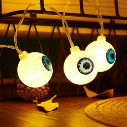 DC4.5V Halloween Pumpkin Funny Scary Eyeball Led Ghost Festival Light String Holiday Courtyard Room Decoration Lantern