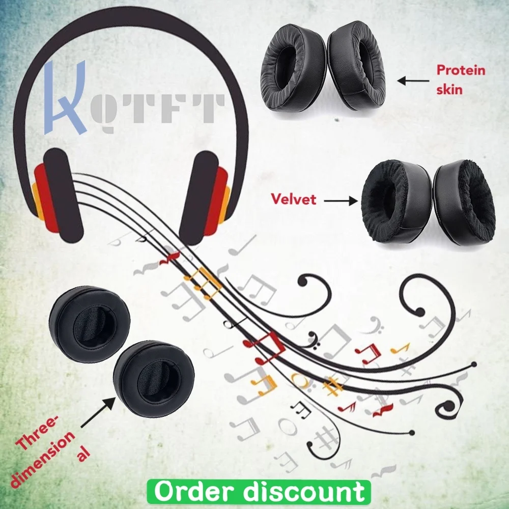 Earpads Velvet for Sony MDR-RF865R MDR-RF865RK MDR-7509HD Headset Replacement Earmuff Cover Cups Sleeve pillow Repair Parts