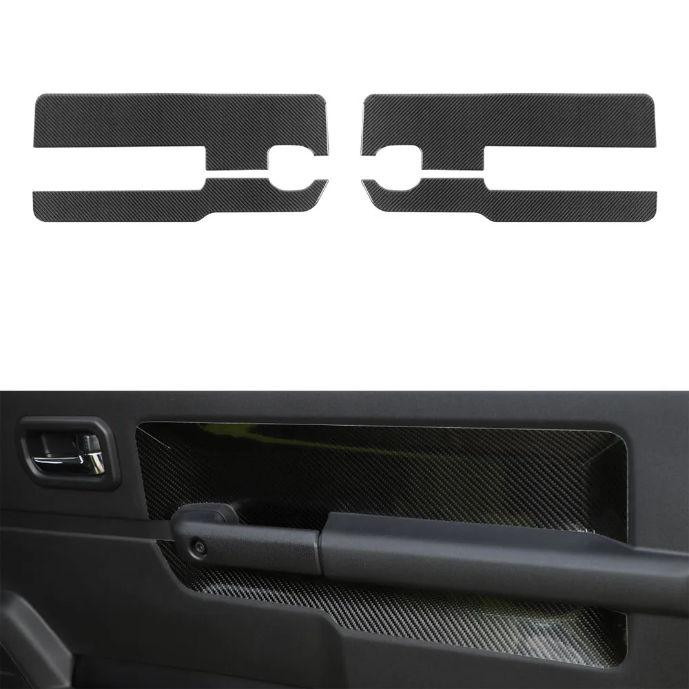 4Pcs/set Car Door Interior Panel Decoration Stickers For Suzuki Jimny 2019+ Interior Auto Moldings Styling